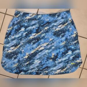 Slazenger Golf Blue Abstract Performance Skort — Size M